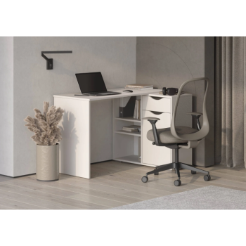 Стол письменный, арт.6-011110, рамух белый (ГК) в Нягани - nyagan.mebel-e96.ru