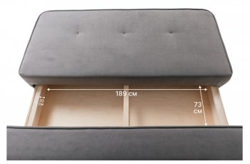 Диван-кровать 1001 серый (Brendoss) в Нягани - nyagan.mebel-e96.ru