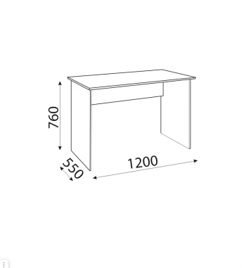 Стол с ящиками Осло М16+М17 (Риннер) в Нягани - nyagan.mebel-e96.ru