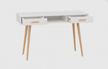 Стол письменный, арт.6-01103, белый (ГК) в Нягани - nyagan.mebel-e96.ru