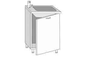 2.60.2мн Кира Шкаф-стол под мойку (накладную) с одной дверцей в Нягани - nyagan.mebel-e96.ru | фото