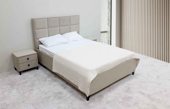 Кровать с подъемным механизмом Мега беж (Лин) в Нягани - nyagan.mebel-e96.ru