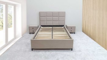 Кровать с подъемным механизмом Мега беж (Лин) в Нягани - nyagan.mebel-e96.ru