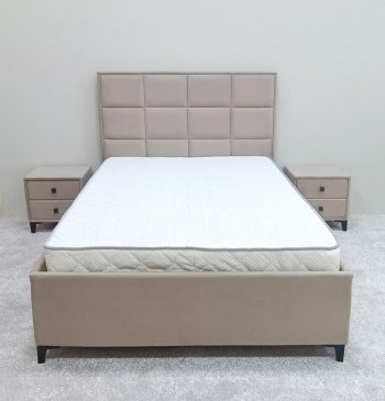 Кровать с подъемным механизмом Мега беж (Лин) в Нягани - nyagan.mebel-e96.ru