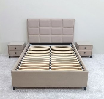 Кровать с подъемным механизмом Мега беж (Лин) в Нягани - nyagan.mebel-e96.ru
