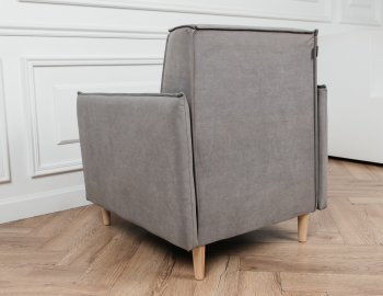 Кресло 831 Серый, велюр (Brendoss) в Нягани - nyagan.mebel-e96.ru