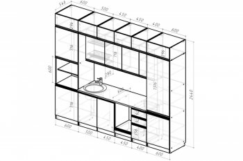 Кухонный гарнитур Адажио люкс 3000 мм (Герда) в Нягани - nyagan.mebel-e96.ru