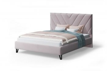 Кровать с ПМ Аделия мягкая Dusty rose (пепельная роза), 1600 (МЛК) в Нягани - nyagan.mebel-e96.ru