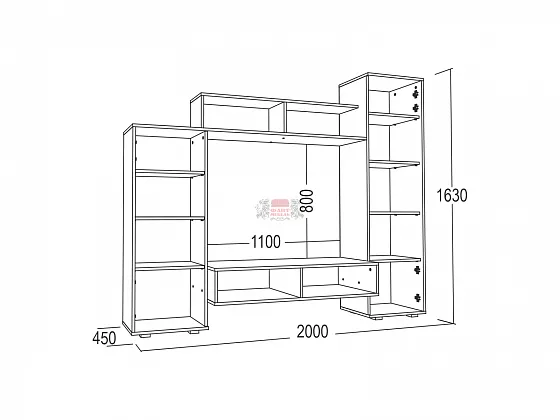 Стенка Александра-5 в Нягани - nyagan.mebel-e96.ru