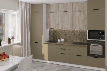 Кухонный гарнитур Альба экстра 3000 мм (Герда) в Нягани - nyagan.mebel-e96.ru