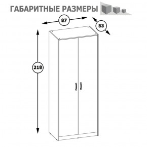 Шкаф 2-х дверный Альфа 13.42 солнечный свет в Нягани - nyagan.mebel-e96.ru