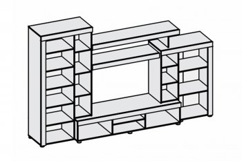 Гостиная Аллегро вар. 1 (Диал) в Нягани - nyagan.mebel-e96.ru