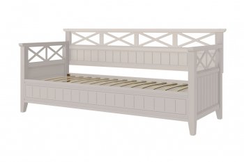 Кровать из массива Амелия льняной (БМ) в Нягани - nyagan.mebel-e96.ru