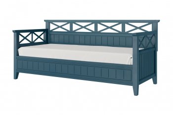 Кровать из массива Амелия сапфир без ящиков (БМ) в Нягани - nyagan.mebel-e96.ru