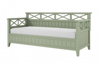 Кровать из массива Амелия зеленый самшит (БМ) в Нягани - nyagan.mebel-e96.ru