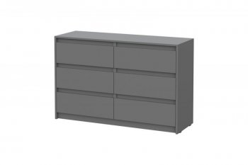 Комод Айден КМ06-1200 серый графит (ИЦ) в Нягани - nyagan.mebel-e96.ru | фото