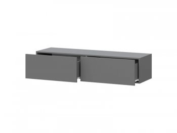 Навесная тумба под ТВ Айден ТБН06-1400 серый (ИЦ) в Нягани - nyagan.mebel-e96.ru