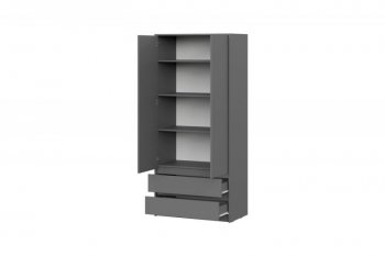 Шкаф 900 мм Айден ШК06-900 серый графит (ИЦ) в Нягани - nyagan.mebel-e96.ru