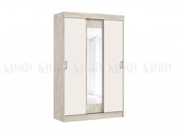 Шкаф-купе Бася 1300 мм крафт/кашемир (Миф) в Нягани - nyagan.mebel-e96.ru | фото