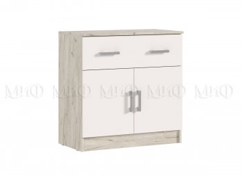 Комод 1 ящик 2 двери Бася крафт/кашемир (Миф) в Нягани - nyagan.mebel-e96.ru | фото