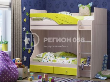 Двухъярусная кровать Бемби МДФ (Регион) в Нягани - nyagan.mebel-e96.ru