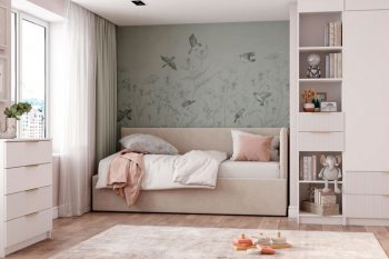 Диван-кровать Бенто с ПМ, велюр Крем (ДСВ) в Нягани - nyagan.mebel-e96.ru