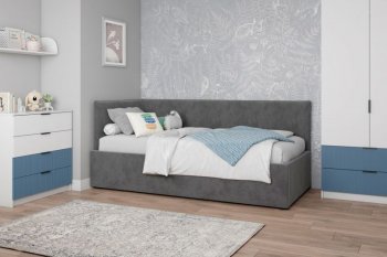 Диван-кровать Бенто с ПМ, велюр Маус (ДСВ) в Нягани - nyagan.mebel-e96.ru