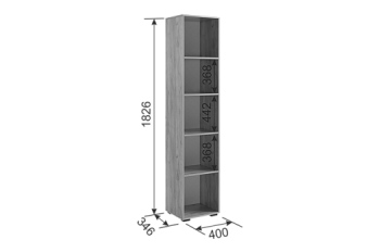 Шкаф с антресолью 1200 мм Бери К2 белый (Мебельсон) в Нягани - nyagan.mebel-e96.ru