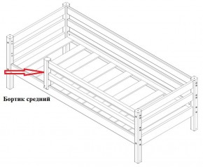 Бортик средний (1338*600) для Кровати Сонечка в Нягани - nyagan.mebel-e96.ru | фото