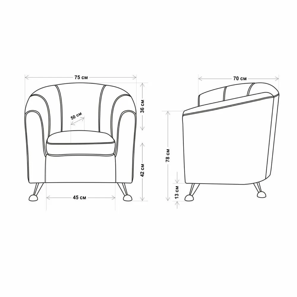 Кресло 600 Графит в Нягани - nyagan.mebel-e96.ru