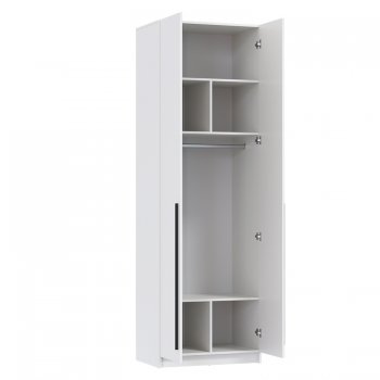 Шкаф 800 мм 67.14 Брандо ЛДСП Белый (высота 2400) (Олмеко) в Нягани - nyagan.mebel-e96.ru
