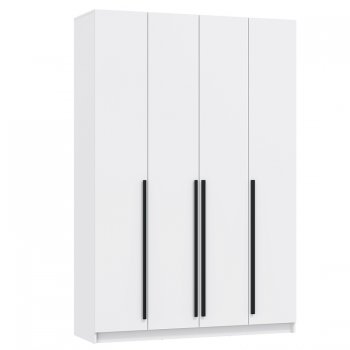 Шкаф 1600 мм 67.13 Брандо ЛДСП белый (высота 2400) (Олмеко) в Нягани - nyagan.mebel-e96.ru