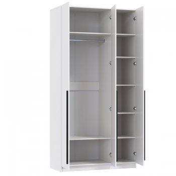 Шкаф 1200 мм 67.12 Брандо ЛДСП Белый (высота 2400) (Олмеко) в Нягани - nyagan.mebel-e96.ru