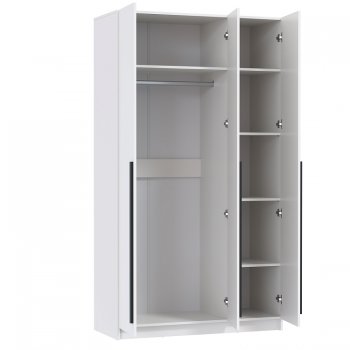 Шкаф 1200 мм 67.15 Брандо ЛДСП Белый (высота 2150) (Олмеко) в Нягани - nyagan.mebel-e96.ru