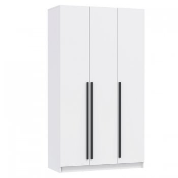 Шкаф 1200 мм 67.15 Брандо ЛДСП Белый (высота 2150) (Олмеко) в Нягани - nyagan.mebel-e96.ru