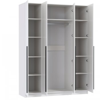Шкаф 1600 мм 67.16 Брандо ЛДСП белый (высота 2150) (Олмеко) в Нягани - nyagan.mebel-e96.ru