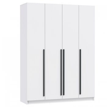 Шкаф 1600 мм 67.16 Брандо ЛДСП белый (высота 2150) (Олмеко) в Нягани - nyagan.mebel-e96.ru