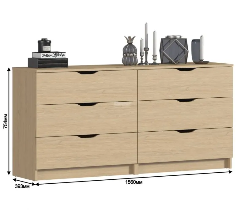 Комод Бруклин СБ-3252/1 (Дуб Винченца) (СП) в Нягани - nyagan.mebel-e96.ru