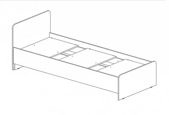 Кровать детская Челси Color (Миф) в Нягани - nyagan.mebel-e96.ru