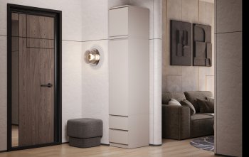 Пенал Челси 450 мм с антресолью Кашемир (Миф) в Нягани - nyagan.mebel-e96.ru