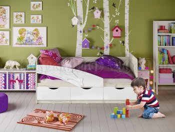 Кровать Дельфин шарли белый (Миф) в Нягани - nyagan.mebel-e96.ru
