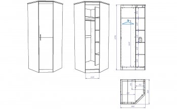 Шкаф угловой Денвер (СБК) в Нягани - nyagan.mebel-e96.ru