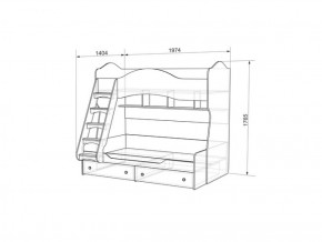 Набор детской мебели Алиса (модульная) в Нягани - nyagan.mebel-e96.ru