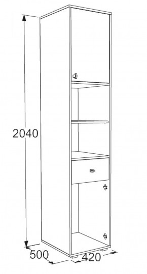 Набор детской мебели Омега-18 (модульная) в Нягани - nyagan.mebel-e96.ru