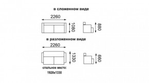 Диван - кровать ЕвроМагнат/(велюр аврора циркон) в Нягани - nyagan.mebel-e96.ru