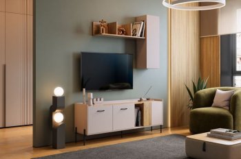 Стенка Доминика модульная  (Мебельсон) в Нягани - nyagan.mebel-e96.ru