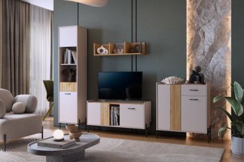 Стенка Доминика модульная  (Мебельсон) в Нягани - nyagan.mebel-e96.ru