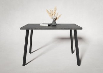 Стол нераздв. Дублин 32 КРАФТ В2, ЛДСП Цемент темный (Вудман) в Нягани - nyagan.mebel-e96.ru