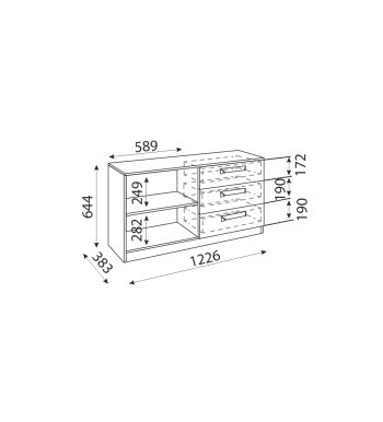 Тумба Дуглас М12 (Риннер) в Нягани - nyagan.mebel-e96.ru