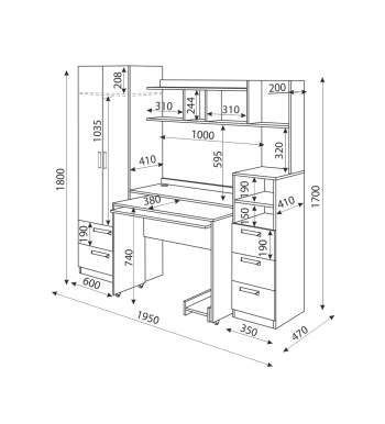 Стол-трансформер Дуглас М08 (Риннер) в Нягани - nyagan.mebel-e96.ru